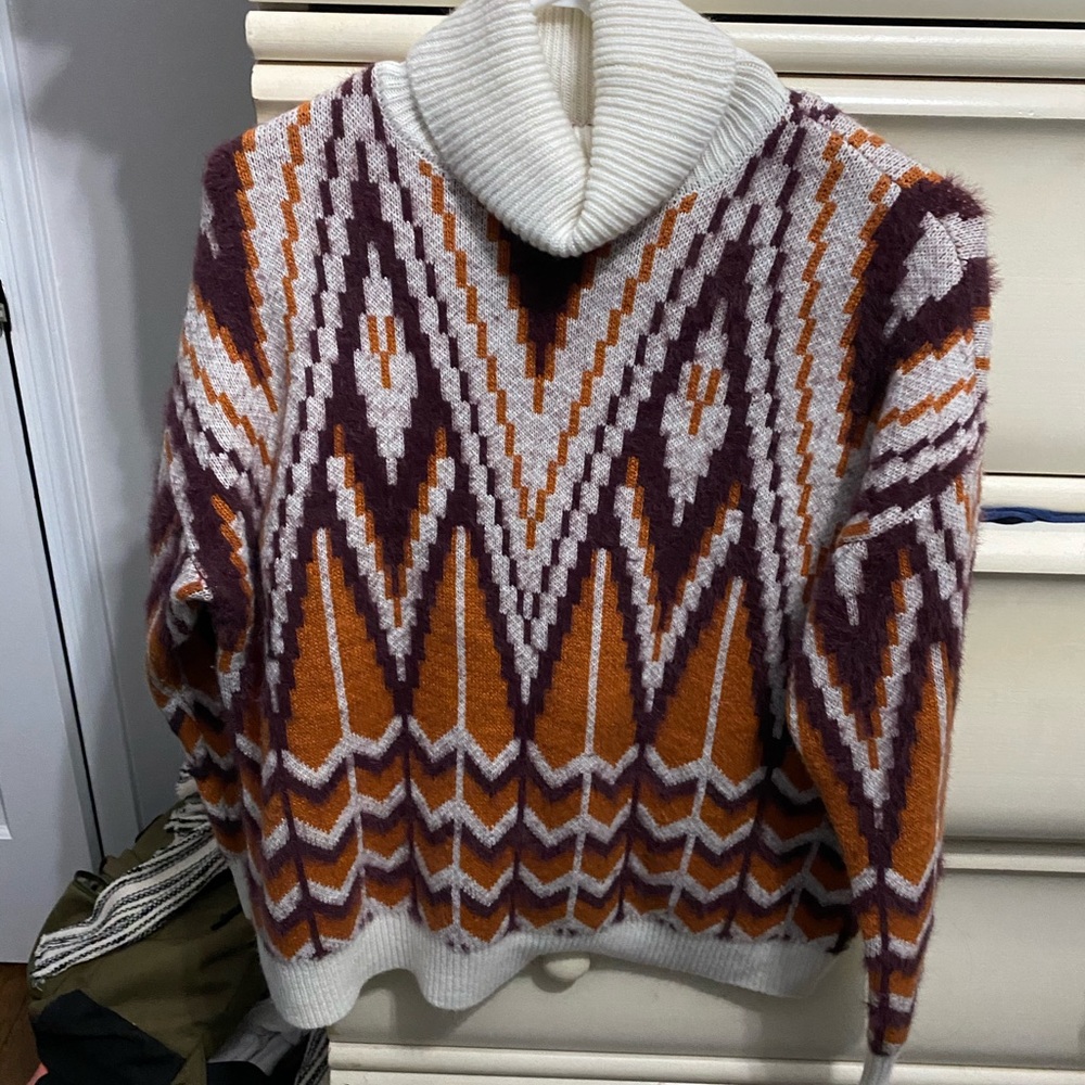 Forever 21 aztec turtleneck sweater